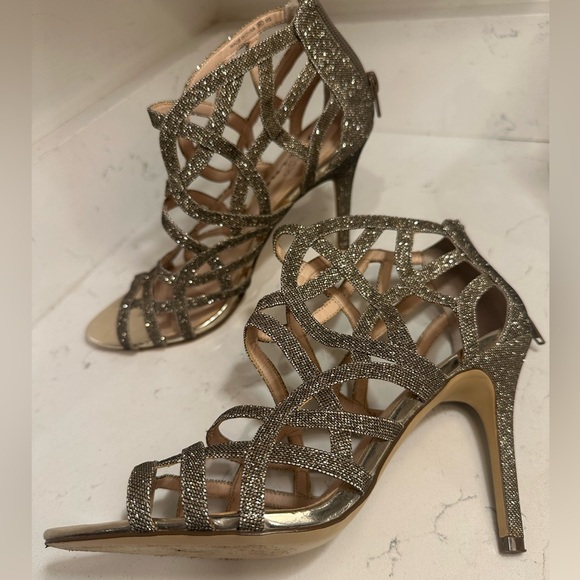 Nina Heels gold sz 8.5 - Picture 3 of 7